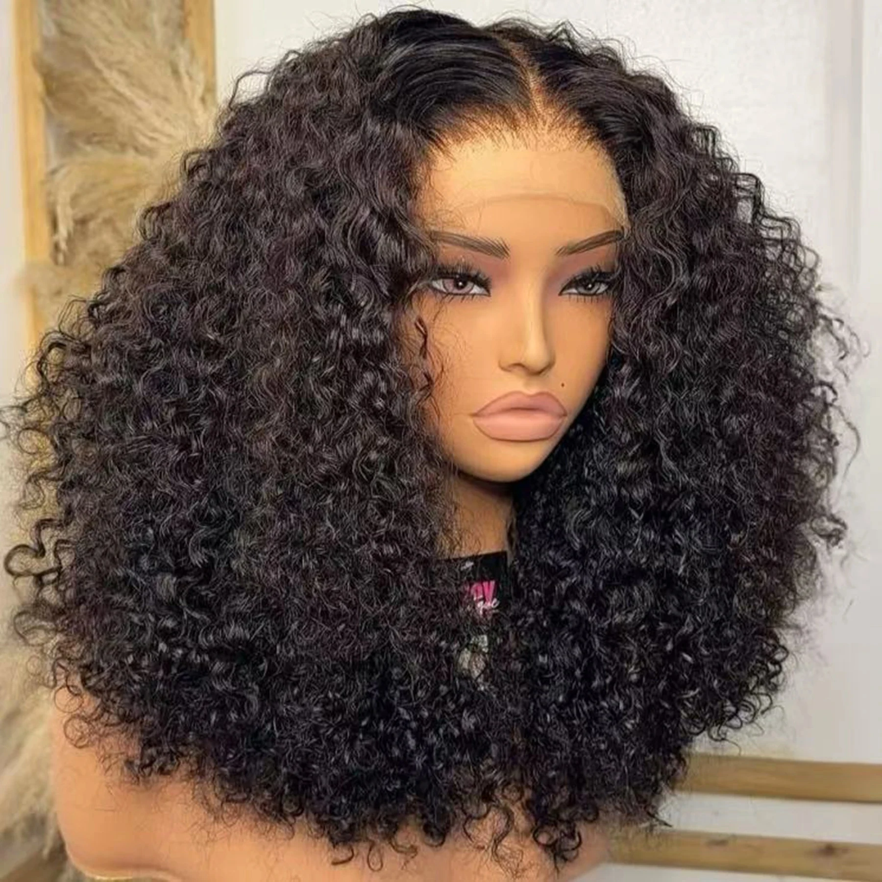 14 16 İnç Kıvırcık Derin Dalga - Glueless Wear And Go Human Hair Wig incelemesi ve fiyatı