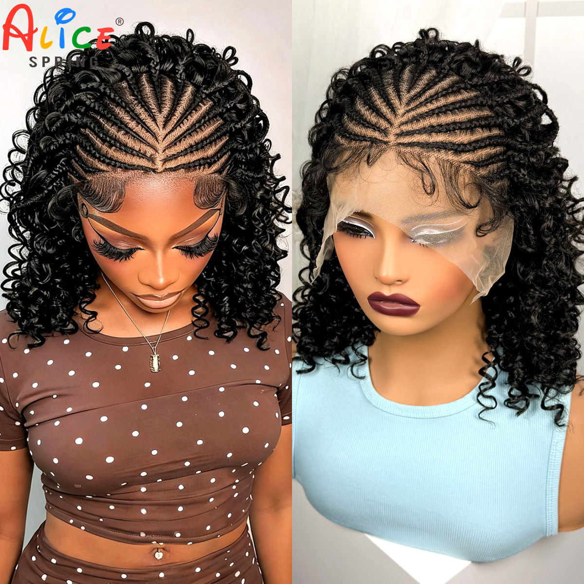 16 İnç Doğal Mısır Örgülü Sent - Synthetic Braided Wigs For Black Women incelemesi ve fiyatı