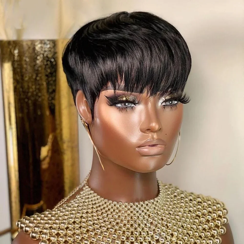 Kısa, İnsan Saçından Yapılmış  - Short Pixie Cut Wig Human Hair Cheap incelemesi ve fiyatı